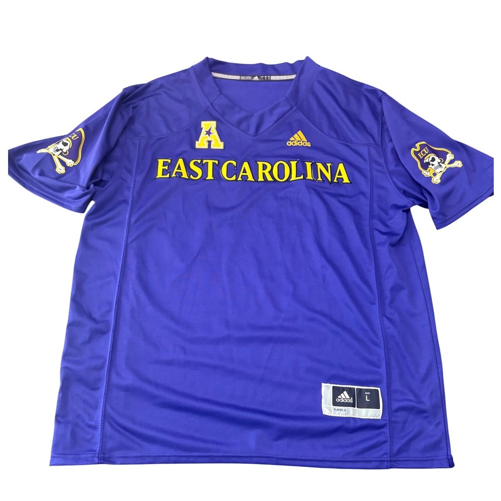 Adidas East Carolina Pirates Watson 69 Football Jersey Purple Mens Large ECU